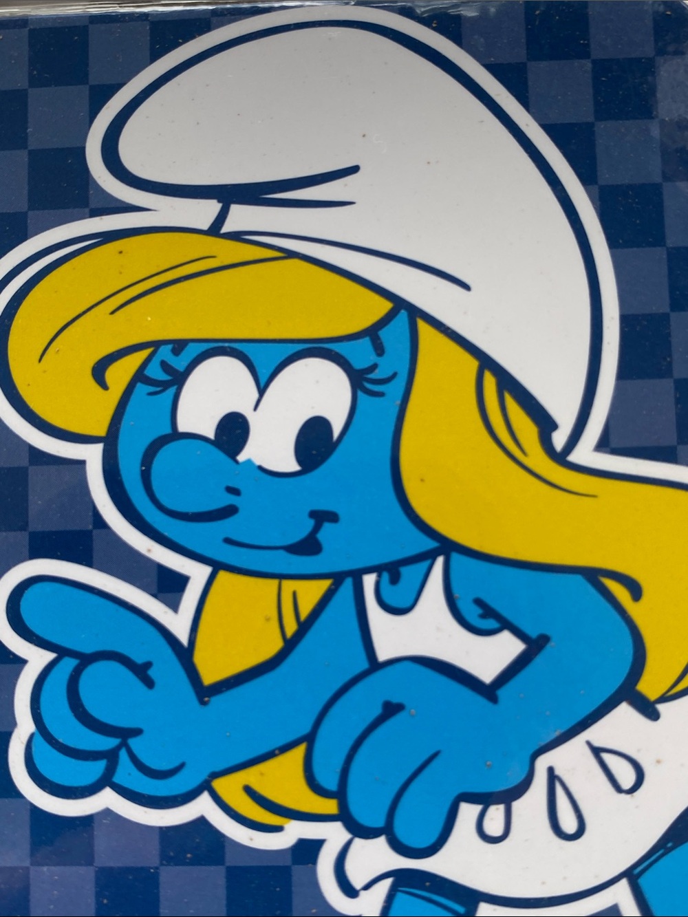 Smurfette Blue Coasters - 4 Pack